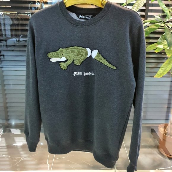Palm Angels Cotton NWTCrocodile Printed Sweatshirt